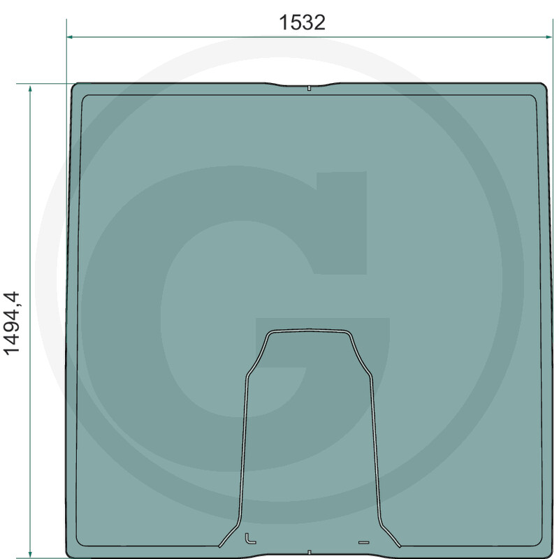 Esiklaas R568759 JOHN DEERE 8R